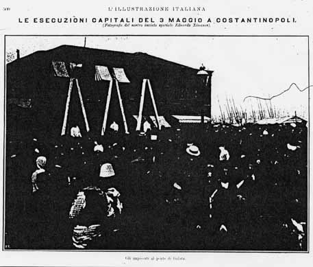 Le esecuzioni capitali del 3 maggio a Costantinopoli