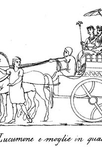 Figura 6. Il carro del Lucumone con moglie in quadriga.