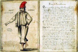“Sollevazione di Tommaso Aniello di Napoli”. Manoscritto A. Molini (Biblioteca Universitaria di Bologna, ms. 2466). Storicamente.org
Copyright © Alma Mater Studiorum Università di Bologna – Biblioteca Universitaria di Bologna. All rights reserved. È vietata la riproduzione o duplicazione con qualsiasi mezzo.