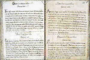 “Sollevazione di Tommaso Aniello di Napoli”. Manoscritto A. Molini (Biblioteca Universitaria di Bologna, ms. 2466). Storicamente.org
Copyright © Alma Mater Studiorum Università di Bologna – Biblioteca Universitaria di Bologna. All rights reserved. È vietata la riproduzione o duplicazione con qualsiasi mezzo.