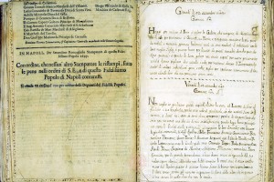 “Sollevazione di Tommaso Aniello di Napoli”. Manoscritto A. Molini (Biblioteca Universitaria di Bologna, ms. 2466). Storicamente.org
Copyright © Alma Mater Studiorum Università di Bologna – Biblioteca Universitaria di Bologna. All rights reserved. È vietata la riproduzione o duplicazione con qualsiasi mezzo.