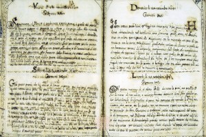 “Sollevazione di Tommaso Aniello di Napoli”. Manoscritto A. Molini (Biblioteca Universitaria di Bologna, ms. 2466). Storicamente.org
Copyright © Alma Mater Studiorum Università di Bologna – Biblioteca Universitaria di Bologna. All rights reserved. È vietata la riproduzione o duplicazione con qualsiasi mezzo.