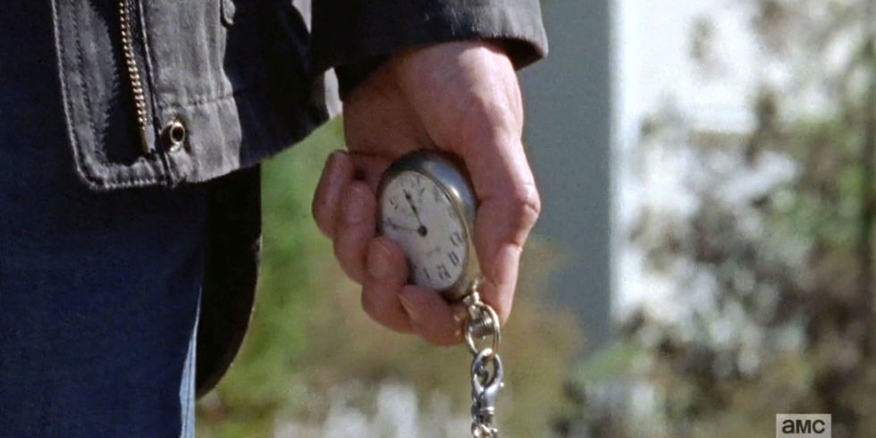 Uno dei tanti orologi “protagonisti” in The Walking Dead