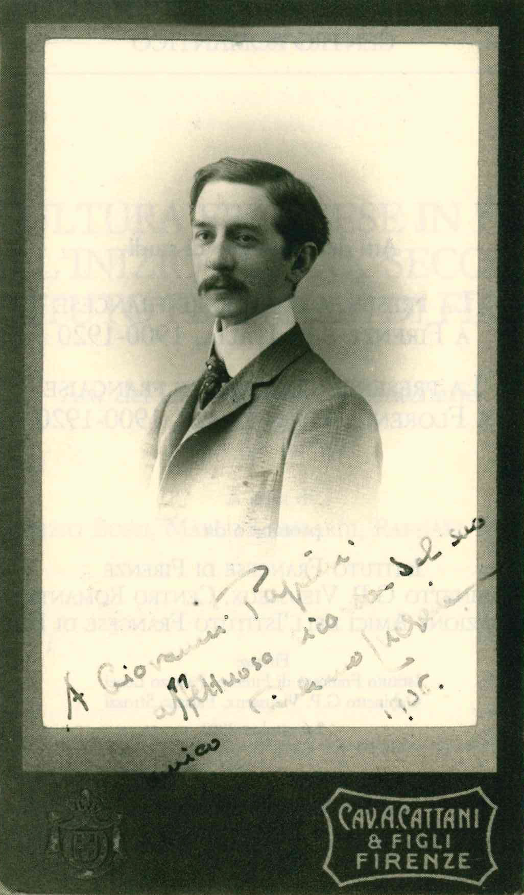 Julien Luchaire nel 1906. Fonte: Archivio G. Papini, Fondazione Primo Conti, Firenze
