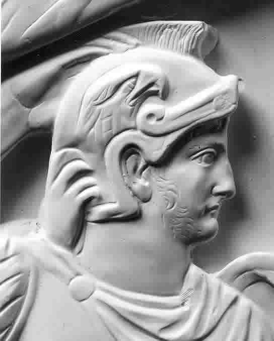 Fig.14: Gran Cammeo di Francia, calco: particolare, testa di Nerone Cesare (no.3)