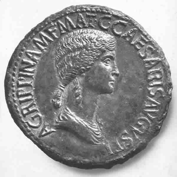 Fig.17: Sesterzo moneta con il ritratto di Agrippina Maggiore