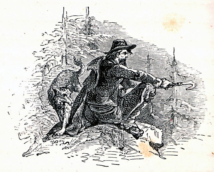 Ritratto di Elisée Reclus. E. Reclus, Histoire d'une Montagne, Paris, Hetzel, 1880, p. 252.