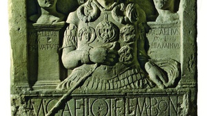 La stele di Marcus Caelius conservata al museo di Bonn.