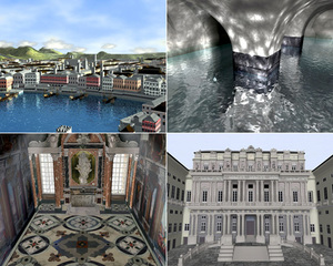 Alcune immagini dei modelli e del video su Palazzo Ducale.