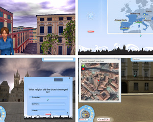 Alcune immagini dal gioco Travel in Europe.